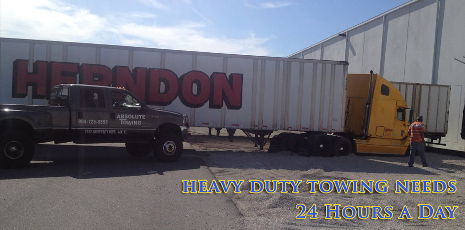 Got a heavy duty towing job? Absolute Towing in Jacksonville, FL can help.